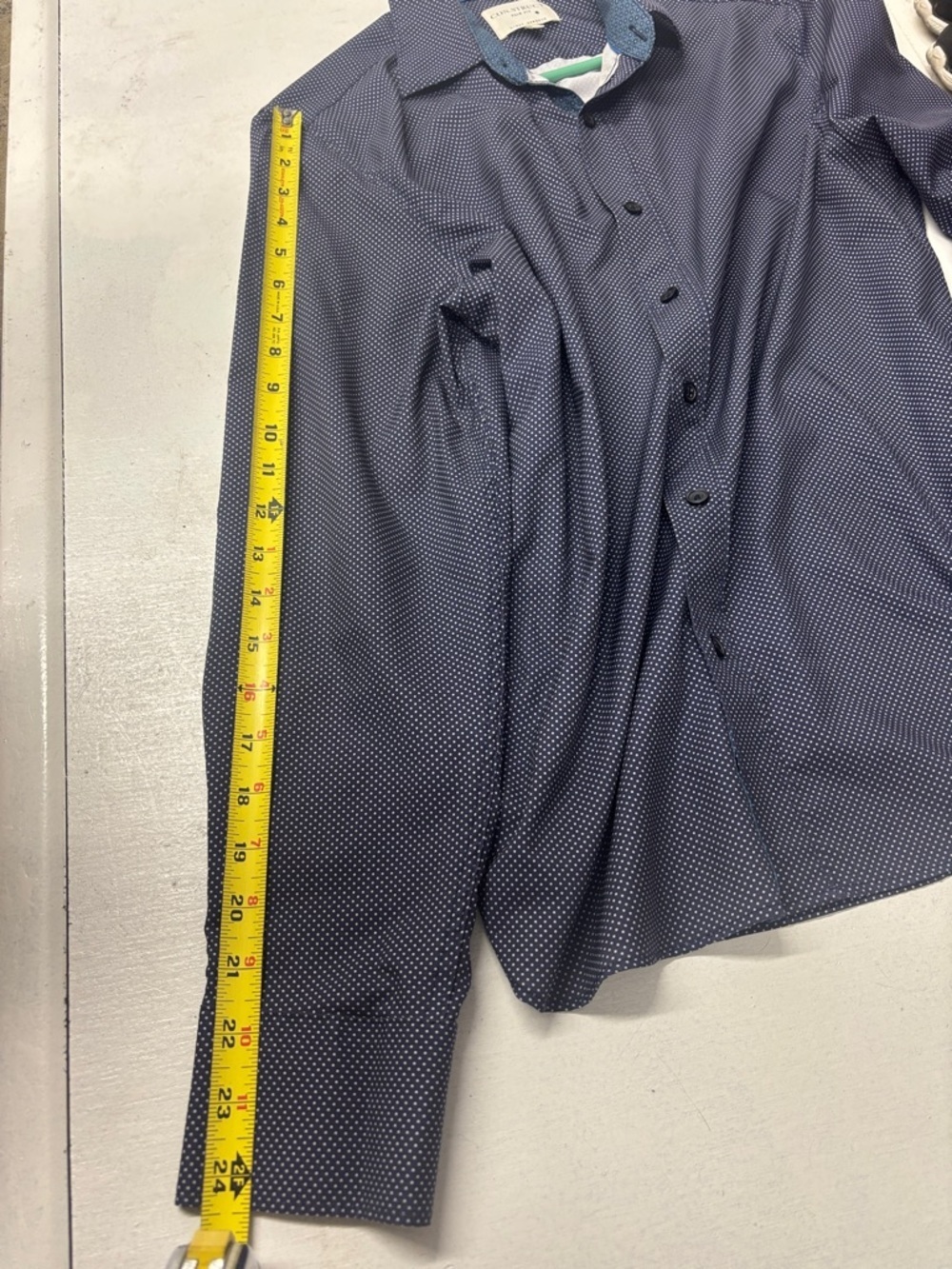 CON.STRUCT Men’s Mdm Slim Fit Microdot 4-Way Stretch Performance Button-Up Shirt - Picture 16 of 17
